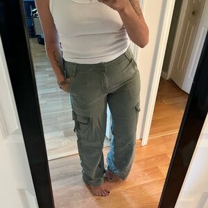AE wide leg cargo pants